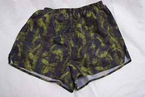 Nike M Mujer Pantalones Cortos de Correr (8 - 10) Poliéster Negro/Verde wvwv281 - Imagen 1 de 5