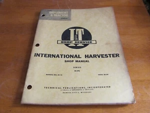 I&T Shop Service Manual IH-18 International Harvester B-275 - Picture 1 of 6