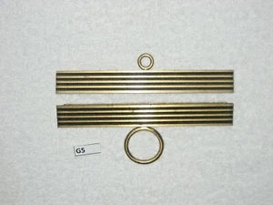 Antique Solid Brass Bell Pull Hardware ~ 5 1/2" ~ 140 mm Klokkestreng Denmark G5 - Picture 1 of 3