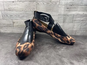 Jessica Simpson ballet Flats Women 9.5M Mandalaye Shoes Brown Square Toe Straps - Picture 1 of 19