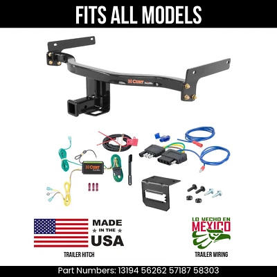 Kit de arnés de cableado de 5 pines enganche de remolque Lincoln MKC 15-19 se adapta a todos los modelos Curt Foto 1 de 4