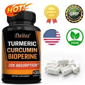 Turmeric Curcumin Highest Potency 95% 2500mg with BioPerine Black Pepper Extract - Picture 1 of 11