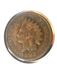 1892 Indian Head Cent - Picture 1 of 3