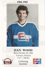 1984-85 Fredericton Express #9 Dan Wood