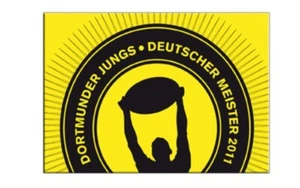 Aufkleber Fahne Flagge Dortmunder Jungs Deutscher Meister 2011 7x10cm - Picture 1 of 1