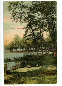 Peekskill NY - YMCA CAMPAMENTO EN EL LAGO OSCAWANA - Postal - Imagen 1 de 2