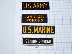 Military Vintage Patch US Army Marines Special Forces Senior Officer Embroidered - Picture 1 of 1