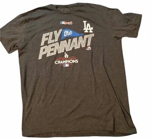 LA Dodgers Majestic Shirt MLB Champs Locker Fly The Pennant Damen L - Bild 1 von 4