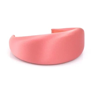 PRADA Sponge-Ring Headband Hair Accessory Wide Satin Pink USED - Picture 1 of 5