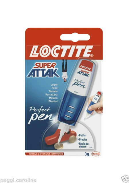 Loctite Super Attak Perfect Pen Colla Resistente con Applicatore a Penna - 3g (2057745)