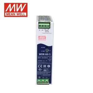 Meanwell Power Supply WDR-60-12 Output 12V 5A Rail Type Power Supply - Picture 1 of 1