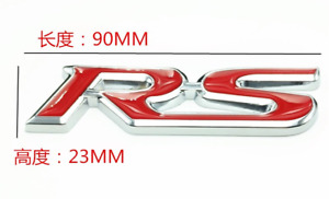 1x Metal RS Emblem Badge Sticker 3D For Ford Camaro Chevrolet GM series Free