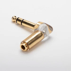 Adaptador convertidor convertidor de audio de 4,4 mm hembra a 6,35 mm macho enchufe HiFi en forma de L - Imagen 1 de 6