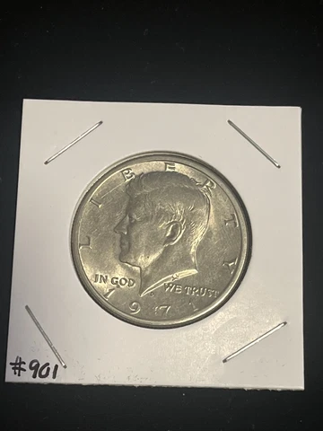 1971-D Kennedy Half Dollar Off Center - Rare Mint Error #901 Cover