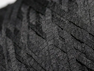 D24 (60€/kg) 500g MERINO / KASCHMIR BÄNDCHENGARN SCHWARZ (1,8) Zwirn Wolle Garn - Bild 1 von 3