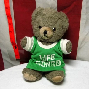 IRISH LIFE GUARD mini teddy bear Gund vtg stuffed animal Celtic green tee 1970s - Picture 1 of 2