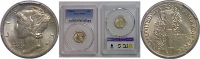 1919-D Mercury Dime   PCGS MS-63 - Image 1 of 3