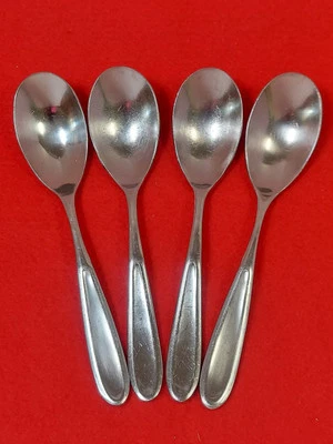 4 peças.  Colheres de chá de cetim MODERNAIRE Walco 18/10 6"" - Imagem 1 de 4