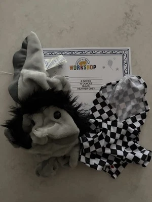 2025 Build A Bear Emo Axolotl UNSTUFFED w/ Check Hoodie Animal Plush NEW IN HAND - Image 1 of 4