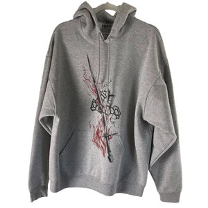 Lootcrate DX Game of Thrones XL Hoodie Grau Schwert Flamme Night is Dark HBO - Bild 1 von 10