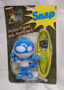 2003 Nickelodeon Wendy's Kids' Meal CHALK ZONE Actionfigur und Surfbrett SNAP - Bild 1 von 3