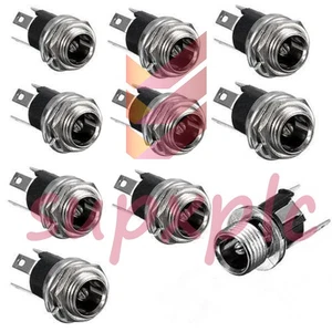 12 Stück DC Netzteil Klinke Buchse Buchse Panel Mount Connector 3-Pin 5,5 x 2,1 mm - Bild 1 von 4
