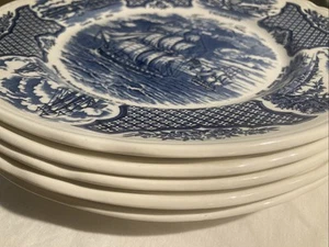 5xVintage Friendship of Salem 10 1/2" Plate Alfred Meakin Staffordshire Fairwind - Picture 1 of 7