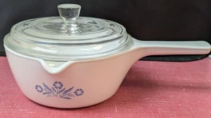 Vintage 1980 Corning Blue 💙 Cornflower  P-89-B Menuette Sauce Pot Spout W/Lid  - Picture 1 of 3