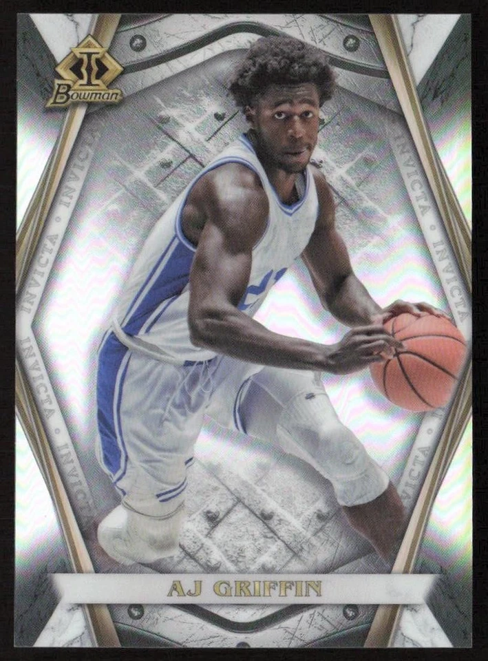 2021-22 Bowman University Bowman Invicta AJ Griffin #BI-7 Duke Blue Devils - Image 1 of 2
