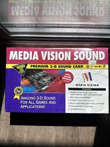 Media Vision Pro Audio 3D Multi CD 650-0117-01B Vintage 1995 Rzadkie zapieczętowane pudełko - Zdjęcie 1 z 12