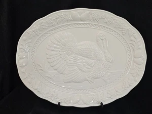 Vintage 1980s - Platter - ALBERT KESSLER & CO -Turkey White Porcelain 18" JAPAN - Picture 1 of 9