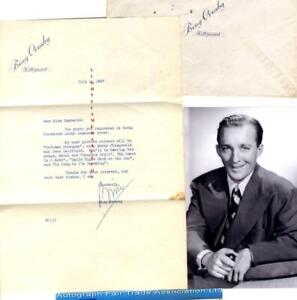 Bing Crosby vintage signed letter AFTAL#145