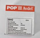 Pop Avdel 100 Pack Open End Rivets Steel 1/4" Head 1/8" Dia SD44 59442