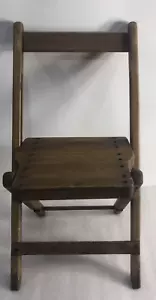 Antique Vintage Childs / Childrens Wood Folding Chair Working Sitting Conditions - Picture 1 of 9