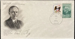 FDC~1976 30th PRESIDENT~CALVIN COOLIDGE - Picture 1 of 1