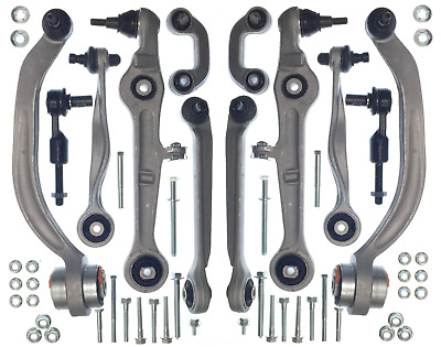 Front Suspension Full Track Control Arm Kit Ball Joints For Audi A4 00-09 + Exeo • 99.03€