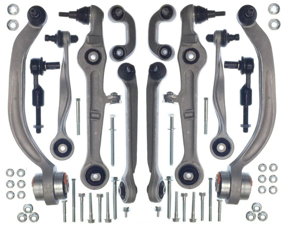 Front Suspension Full Track Control Arm Kit Ball Joints For Audi A4 00-09 + Exeo - Image 1 of 4