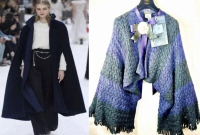 5k Chanel 2014 Tweed Tejido Capa Abrigo Chaqueta Top Camisa 34 36 38 40 2 4 6 8 S M L Foto 1 de 4