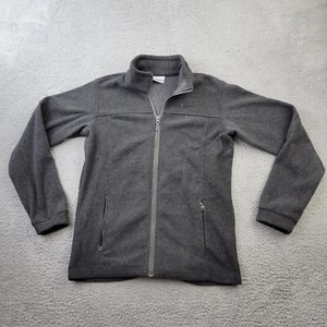Columbia Fleece Jacket Boys XL (18/20) Gray Full Zip Pockets Long Sleeve - Picture 1 of 10