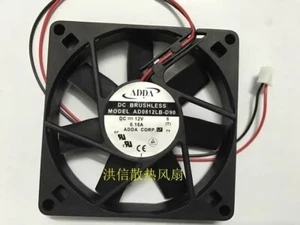 ADDA AD0812LB-D90 DC12V 0.15A 8CM 2-Pin Dual Ball Cooling Fan - Picture 1 of 2