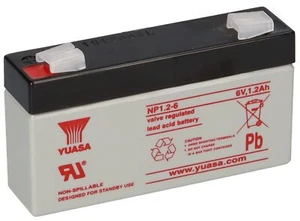 Yuasa Blei-Akku NP1.2-6 Pb 6V 1,2Ah Faston 4,8mm - Bild 1 von 7