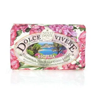 Nesti Dante Dolce Vivere - Sicilia Bouganville, Salzblüte & Papyrus Seife 250g - Bild 1 von 4