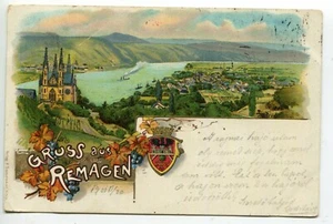 1901 Germany Gruss aus Remagen,nice litho postcard - Picture 1 of 2