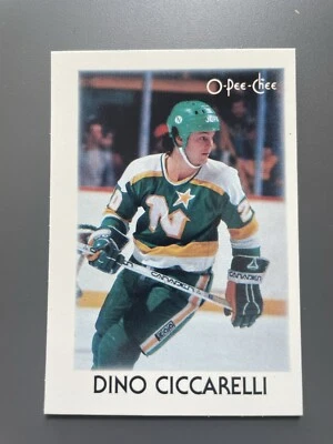 1987-88 O-Pee-Chee Leaders Mini Dino Ciccarelli #7 HOF - Image 1 of 2