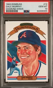 1983 Donruss โ Diamond Kings โ Dale Murphy โ ๐ MINT PSA 10 โ population 90 - Picture 1 of 3