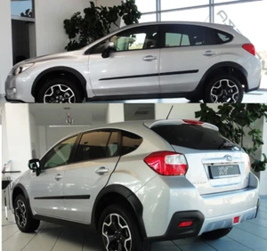 modanature porte fasce portiere 3D plastica nera per Subaru XV Suv 5 porte 2011- - Imagen 1 de 2