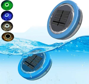 Floating Pool Lights Solar Powered IP68 Waterproof For Swimming Pool Party Lawn - Picture 1 of 12