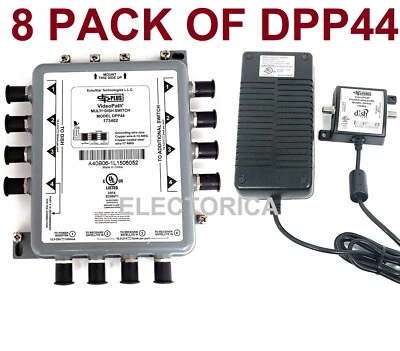 8 X NEW DPP44 BELL DISH NET MULTI SWITCH + POWER SUPPLY LNB SATELLITE DPP 44 4X4 - Image 1 of 4