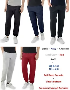 Fruit of the Loom Men's Elastic Bottom Sweatpants, Regular BIG & TALL Sizes, Lot - Picture 1 of 11