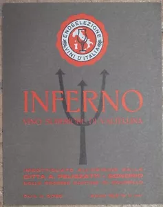 Wine Label Inferno Superior Valtellina Sondrio Enology - Picture 1 of 1